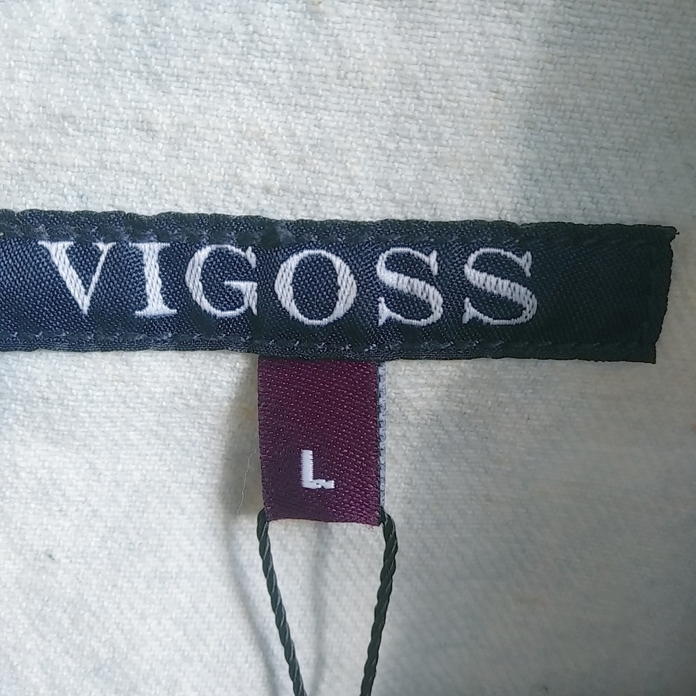 Vigoss L Y2K Blue Distressed Denim Jeans Crop Jacket - Picture 6 of 10